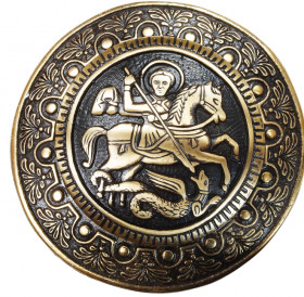 Cast brooch "St. George the Victorious"