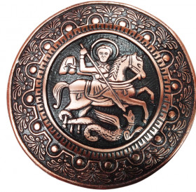 Cast brooch "St. George the Victorious"