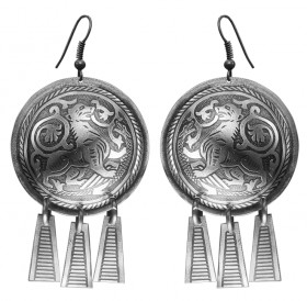 Noisy earrings "Suzdal lion"