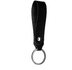 Wide leather key chain