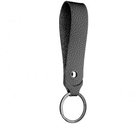 Wide leather key chain