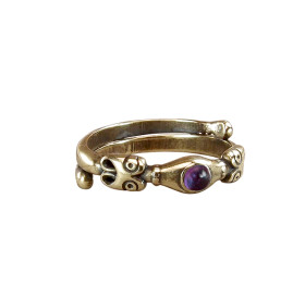 Ring from Rurik's settlement with amethyst stone
