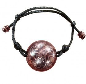 Spherical Cord Bracelet "Triskelion"