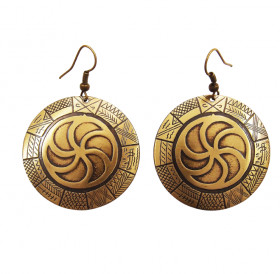 Earrings "Ancient Slavic calendar"