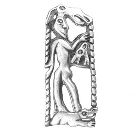 Pendant "Man on a lizard"