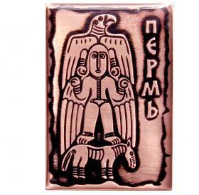 Magnet "Winged deity with an eagle on his head"