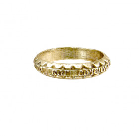 Wedding ring "What God has combined, let man not separate." Tinted