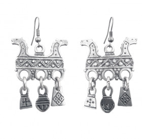 Earrings "Twin horses"