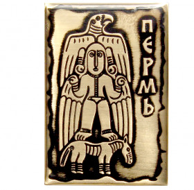 Magnet "Winged deity with an eagle on his head"