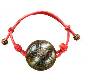 Spherical Cord Bracelet "Triskelion"