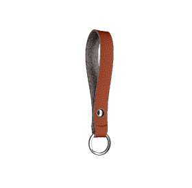 Slim leather key chain