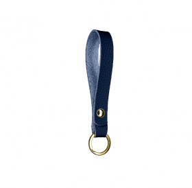 Slim leather key chain