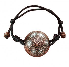 Spherical bracelet-lace "Arable land"