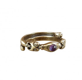 Ring from Rurik's settlement with amethyst stone