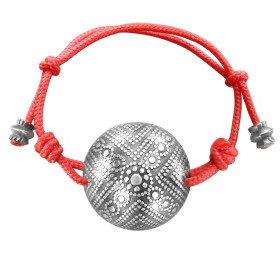 Spherical bracelet-lace "Arable land"