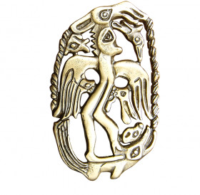 Pendant "Winged man-tree on a lizard"