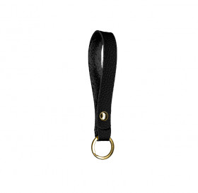 Slim leather key chain