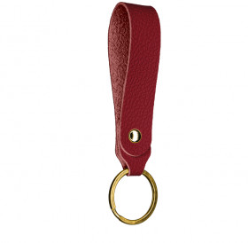 Wide leather key chain