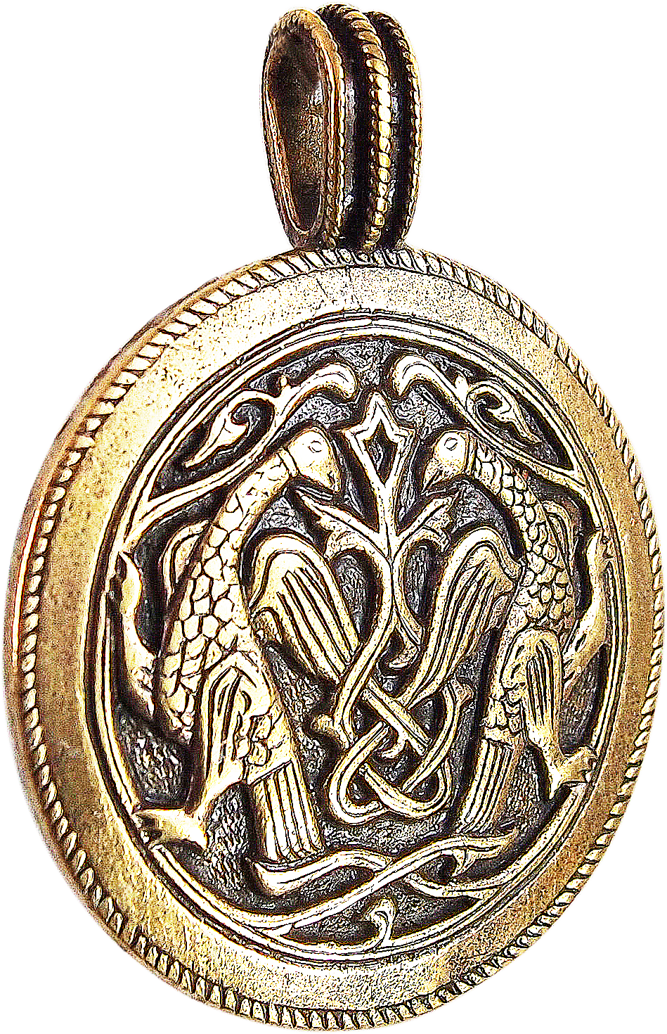 Cast pendant "Suzdal hawks"