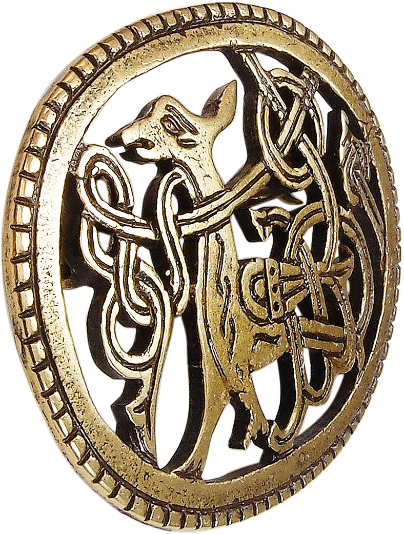 Brooch "Winged Dog"