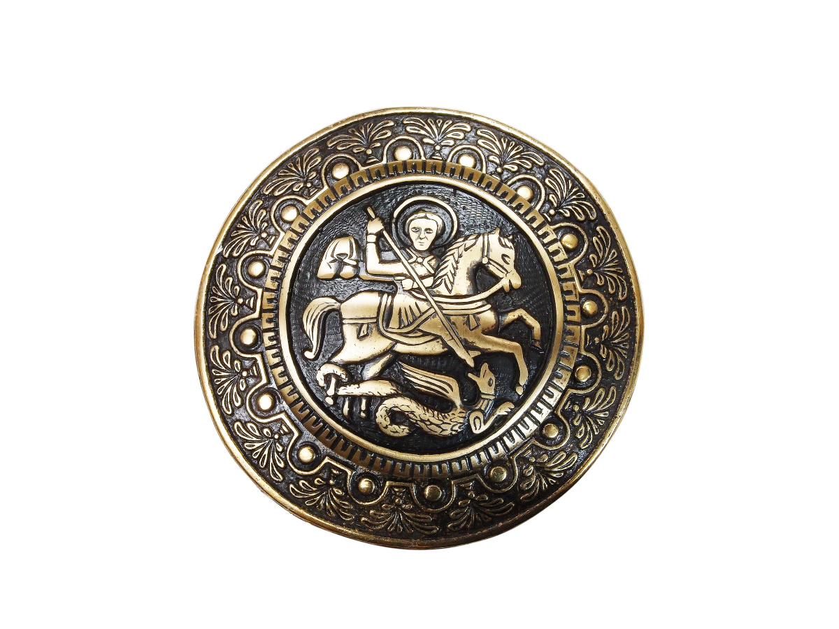 Cast brooch "St. George the Victorious"