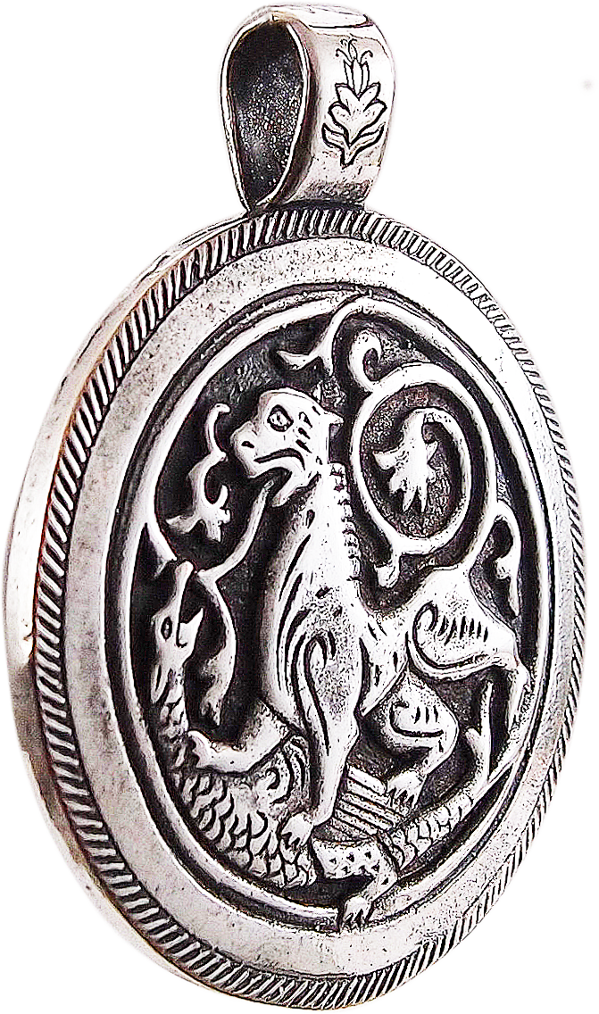 Cast pendant "Suzdal lion"