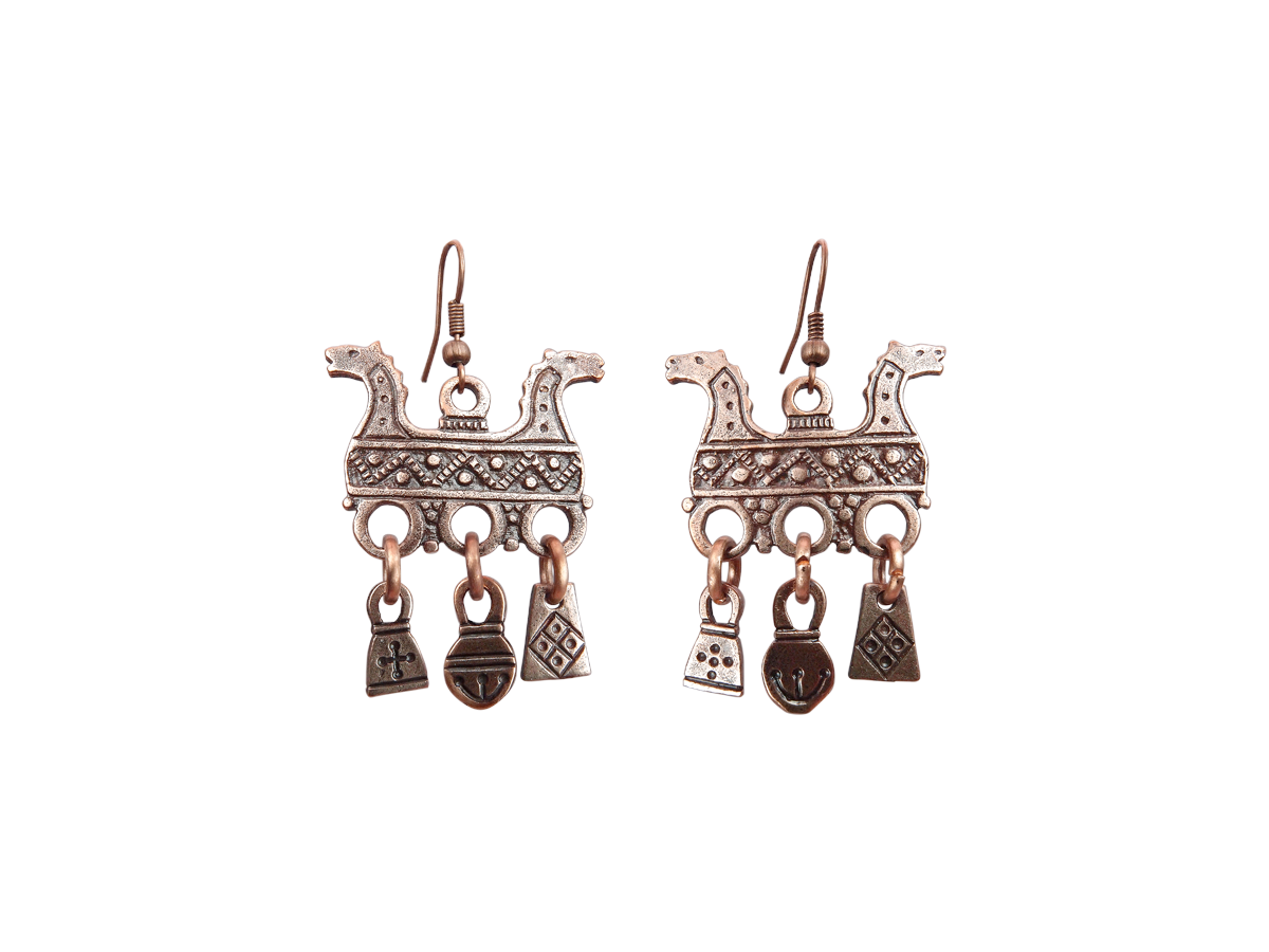 Earrings "Twin horses"