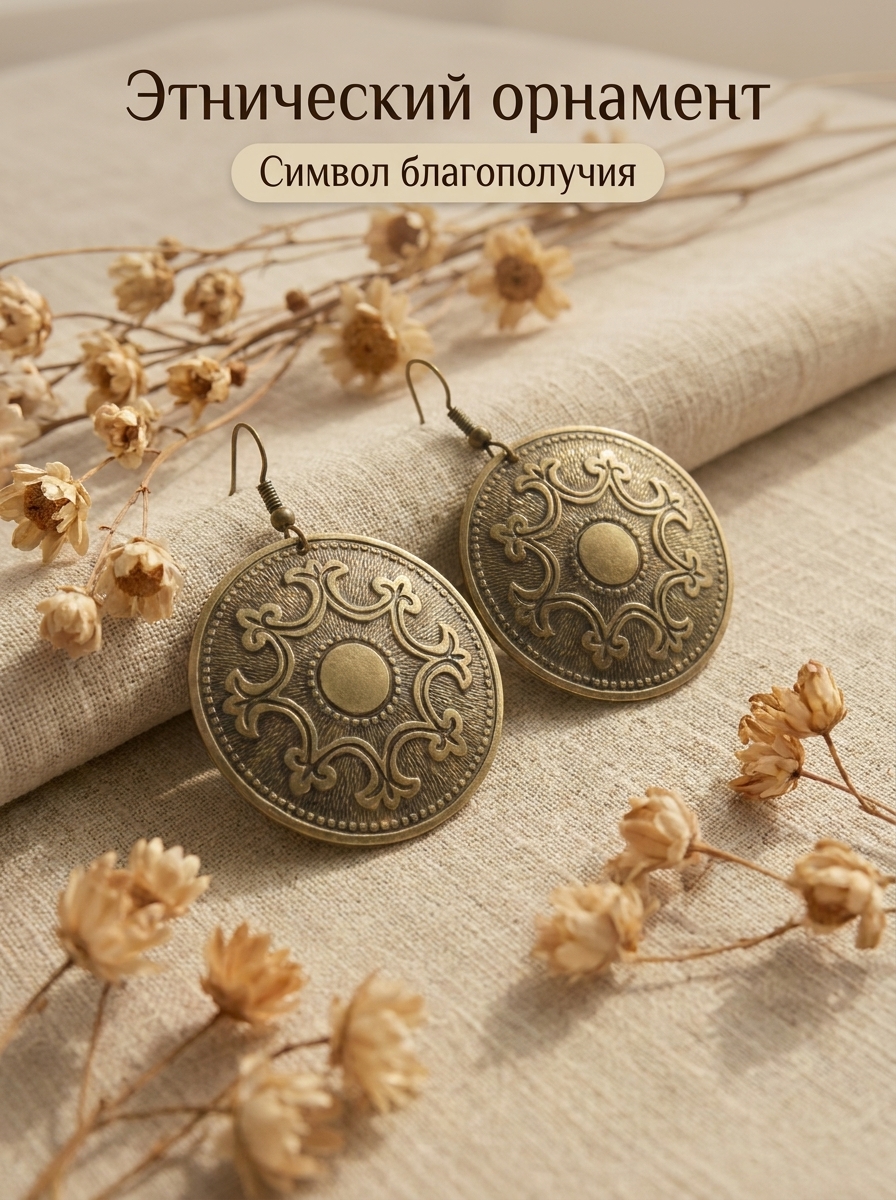 Серьги «Пожелание богатства»