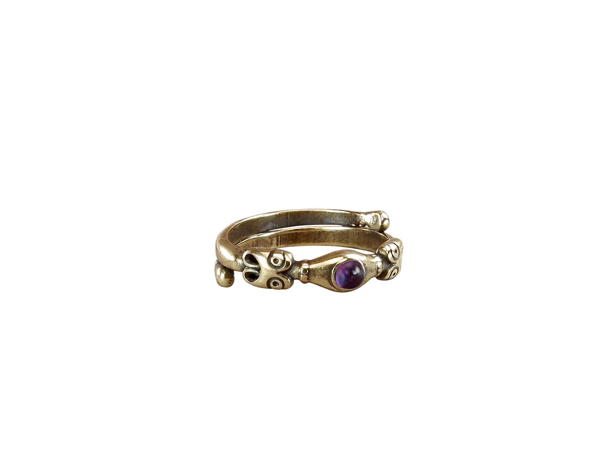 Ring from Rurik's settlement with amethyst stone