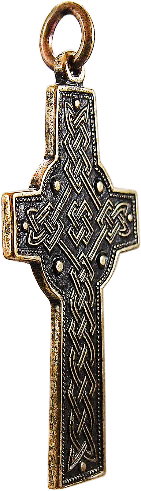 Cross with a four-belt braid