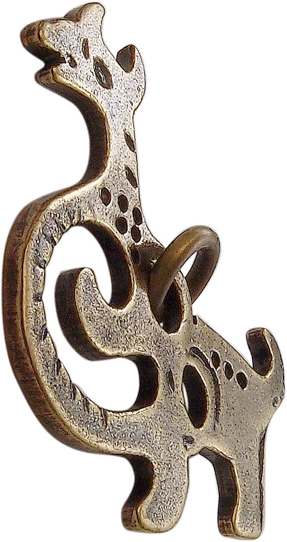 Pendant "Horned duck"