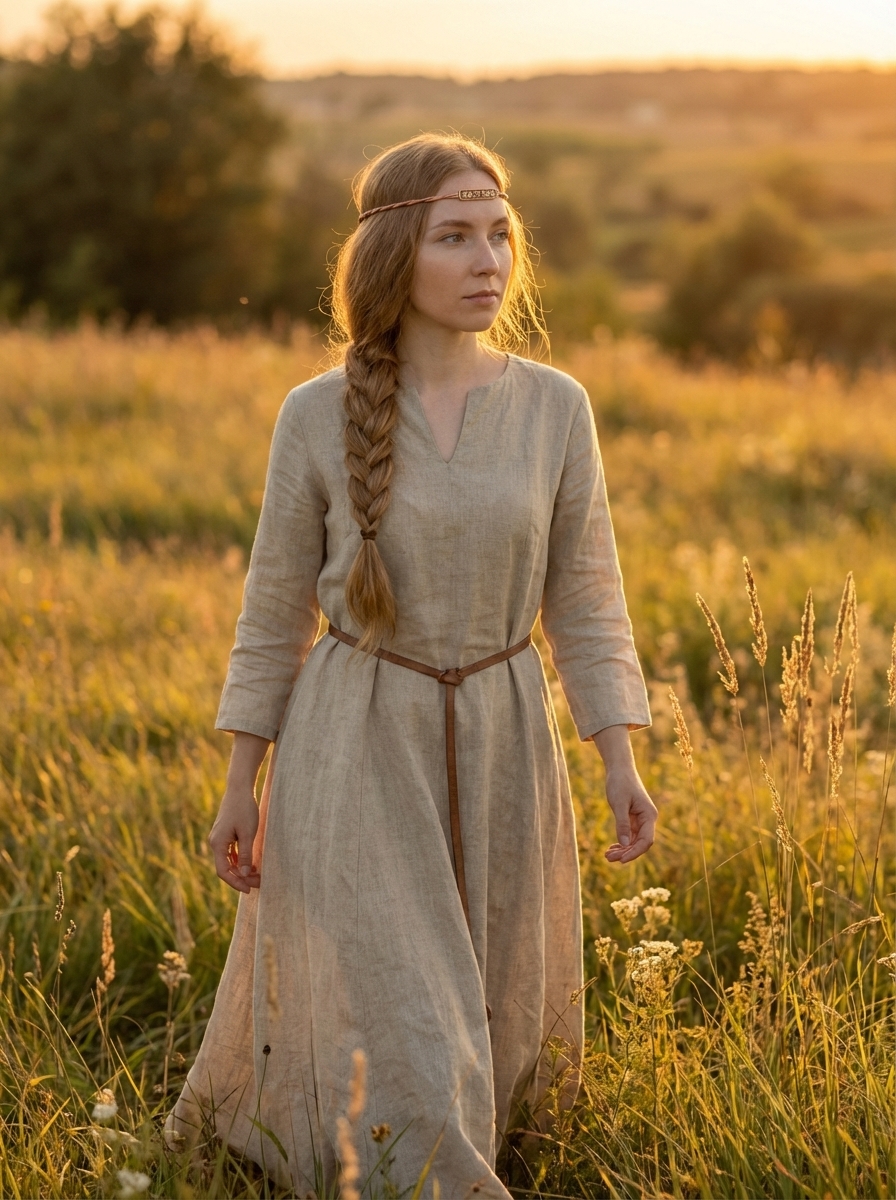 Twisted headdress "Pair of lions"