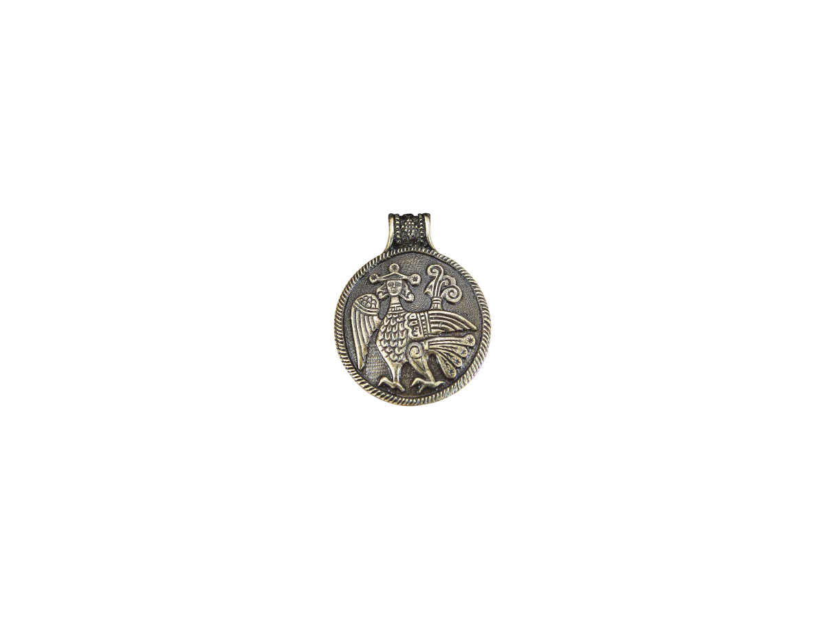 Cast pendant "Alkonost"