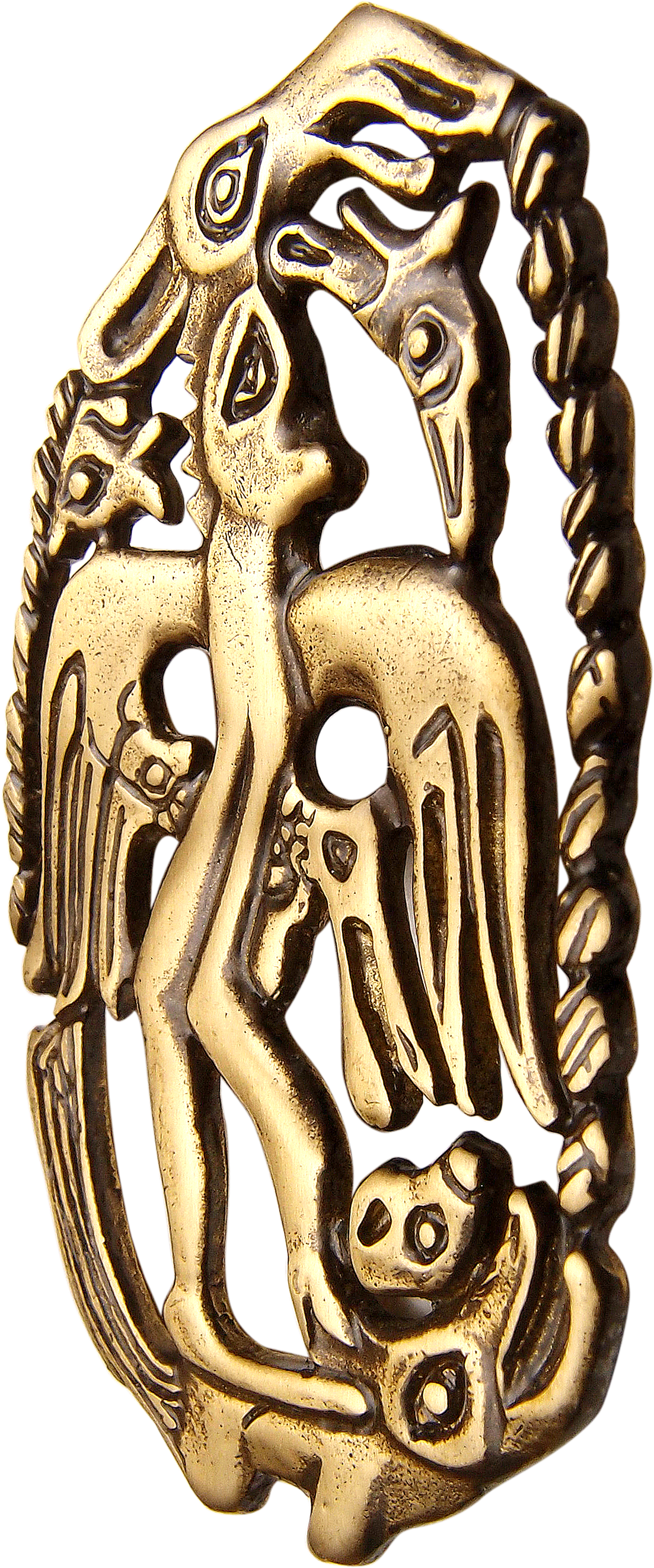 Pendant "Winged man-tree on a lizard"