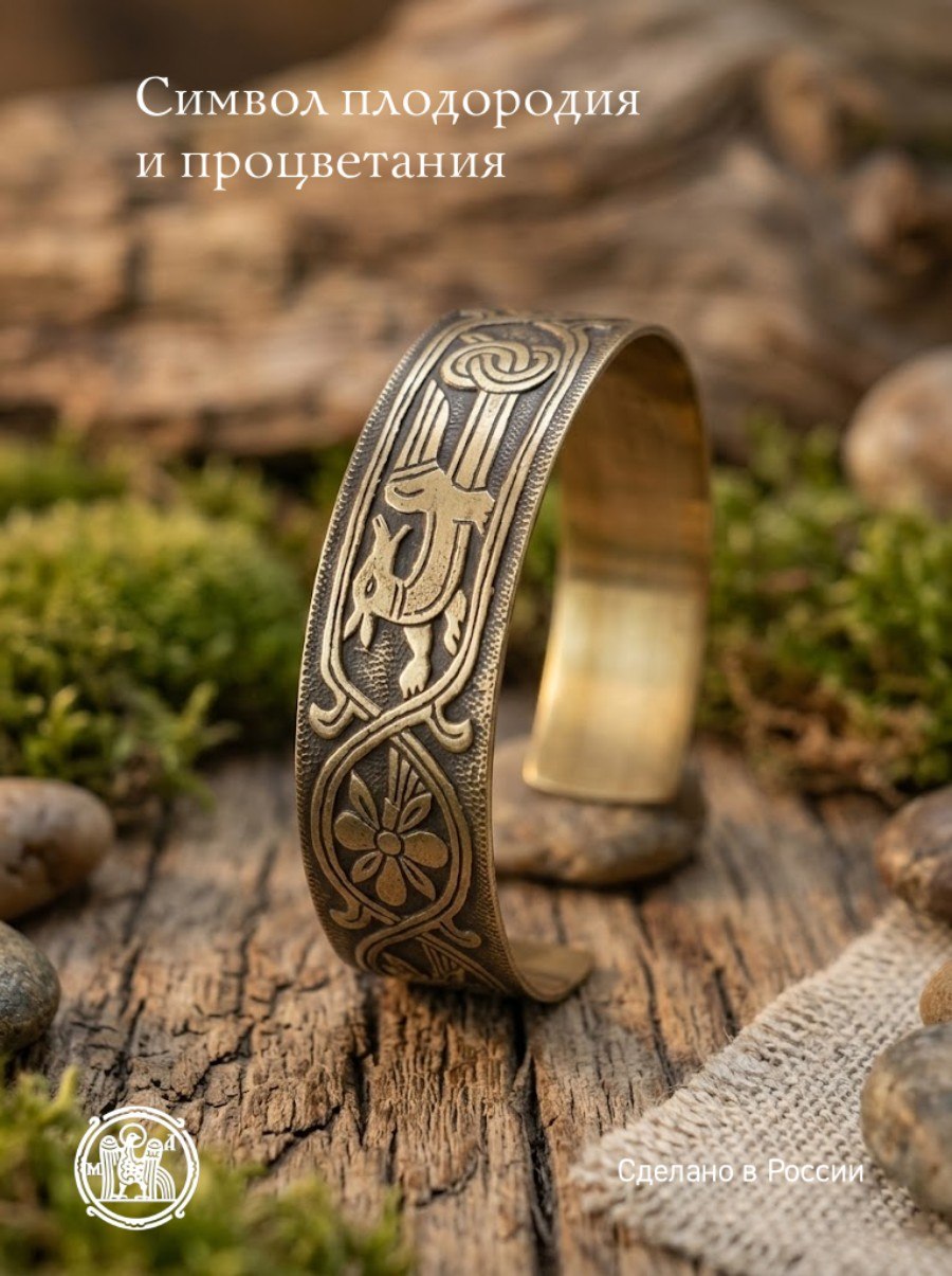 Concave bracelet "Winged dog"
