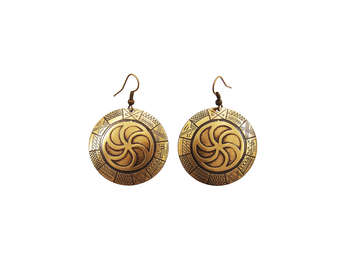 Earrings "Ancient Slavic calendar"