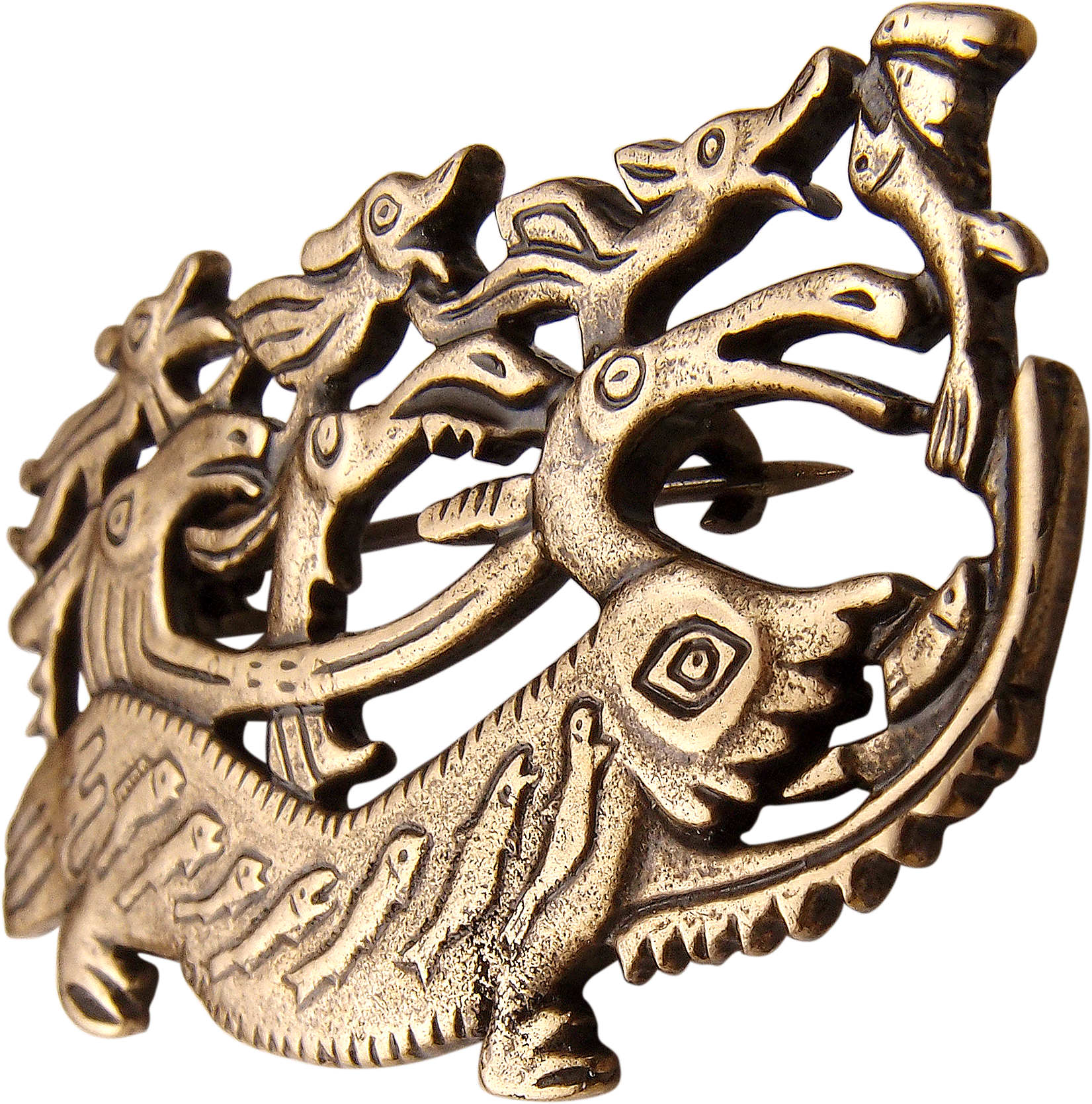 Brooch "Deity on a lizard"