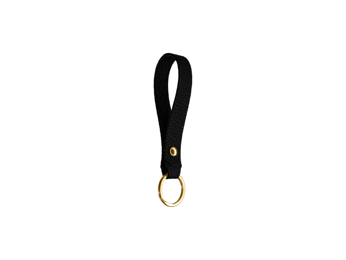 Medium leather key chain