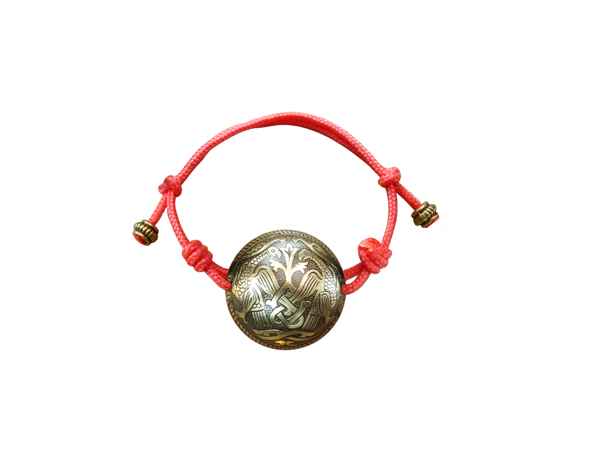 Spherical bracelet-cord "Suzdal hawks"