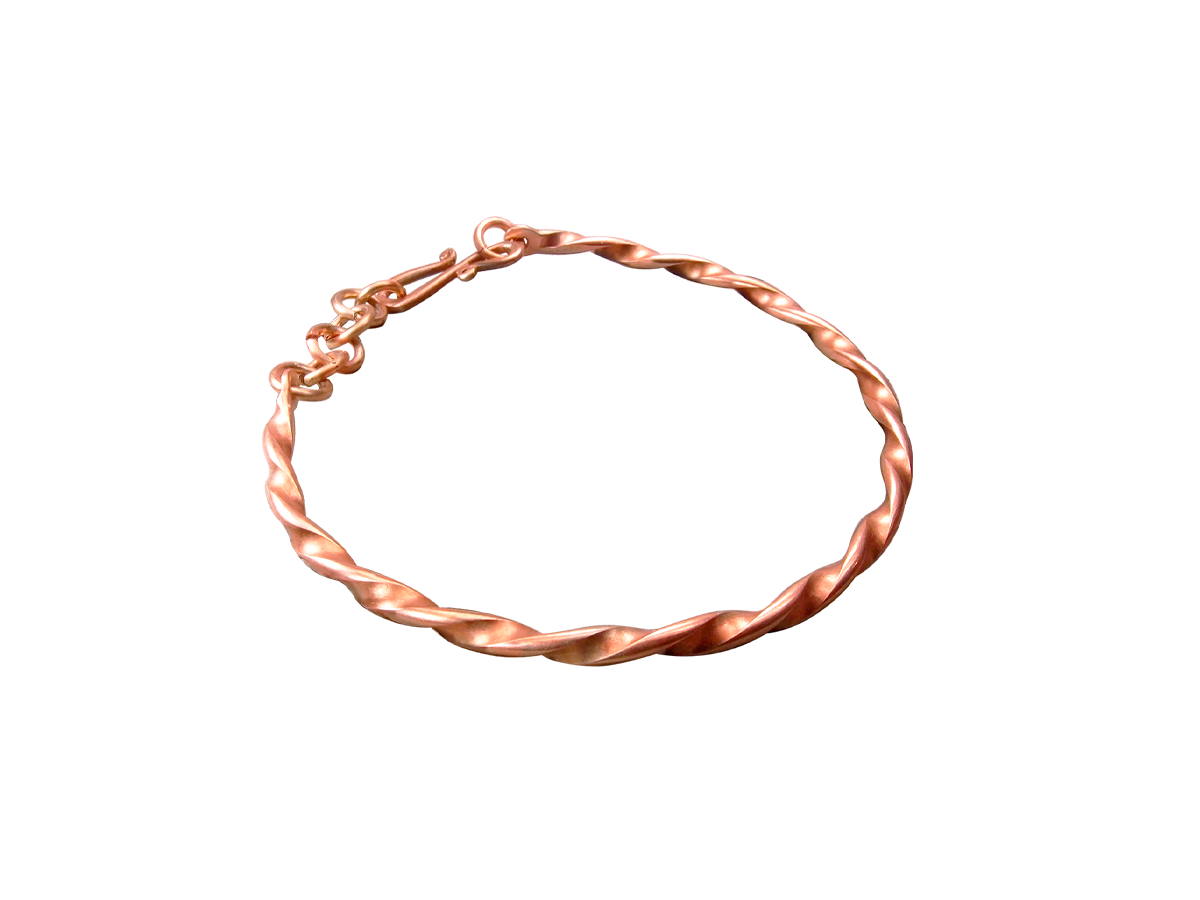 Twisted bracelet No. 1. Thickness 4 mm