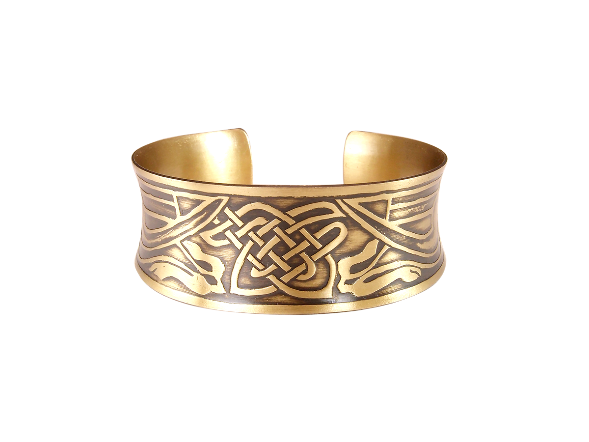 Concave bracelet "Celtic dragons"