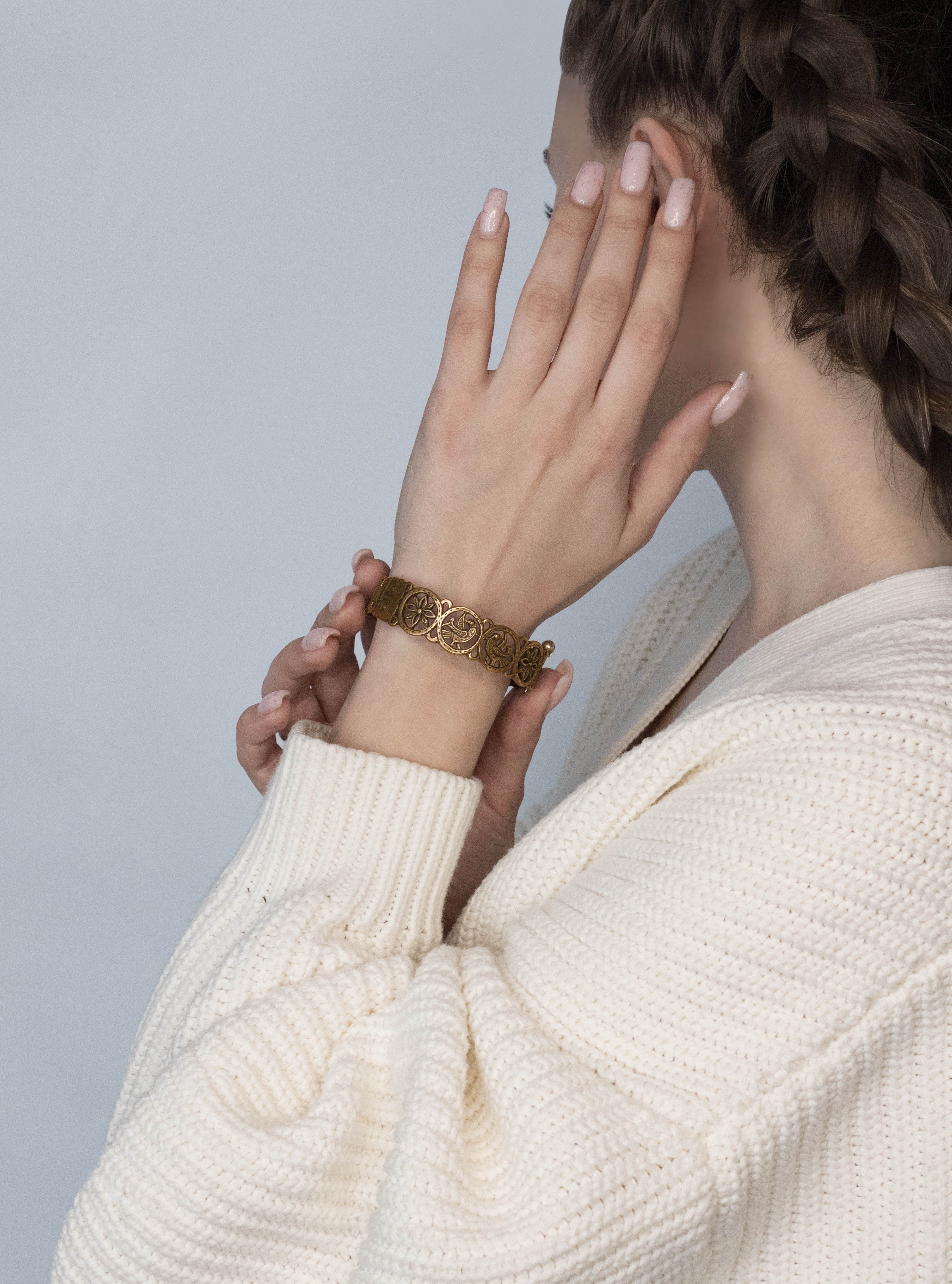 Welt bracelet "Lion masks"