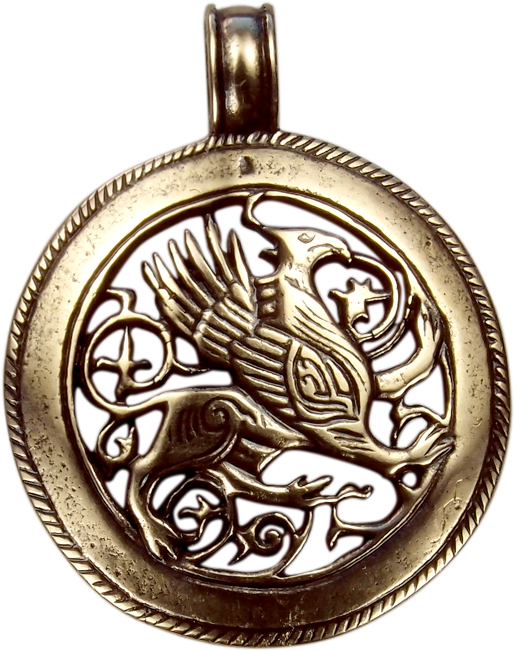 Slotted pendant "Suzdal Griffin"