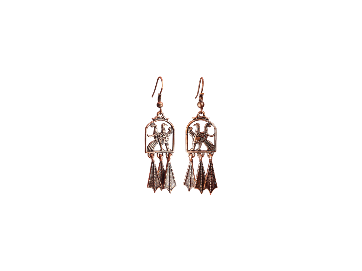 Earrings "Cathedral Prince-Birds"