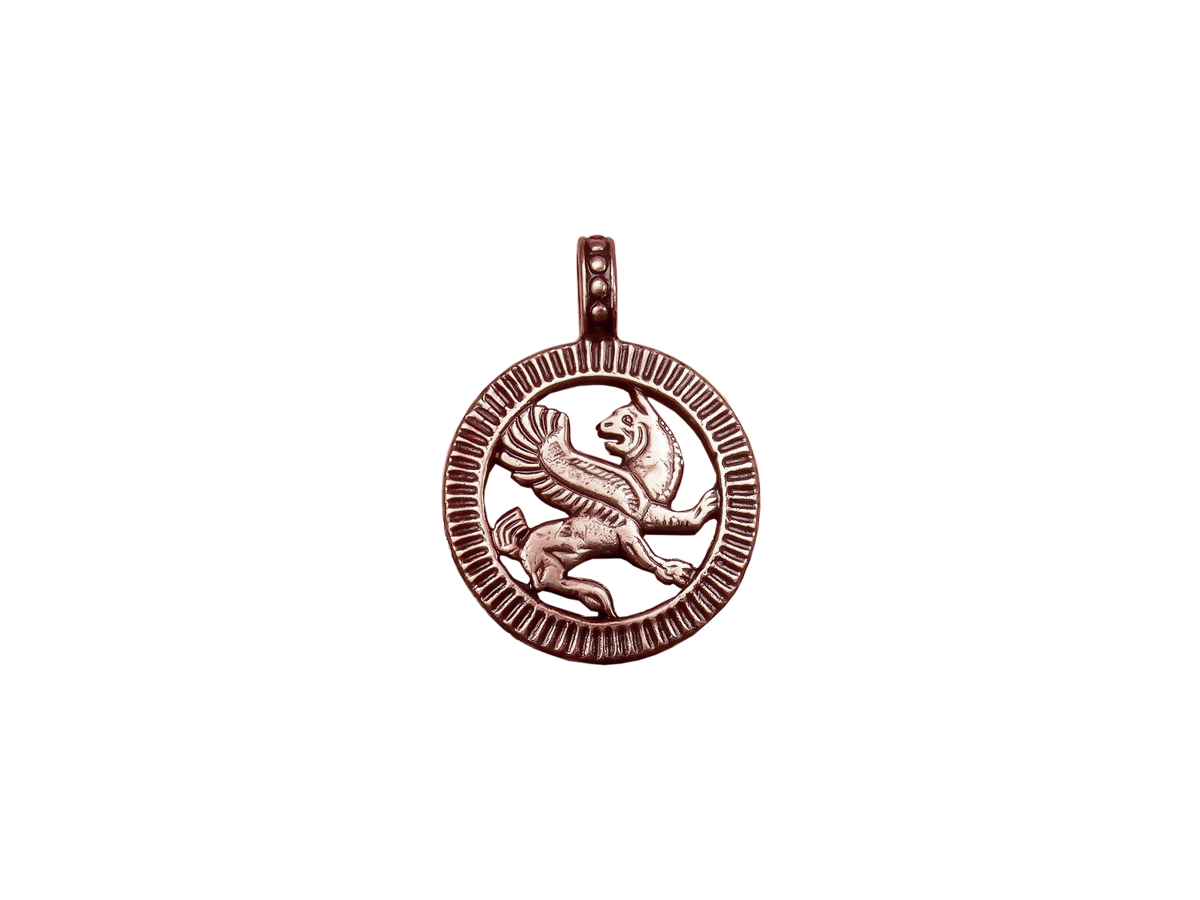 Slotted pendant "Persian griffin"