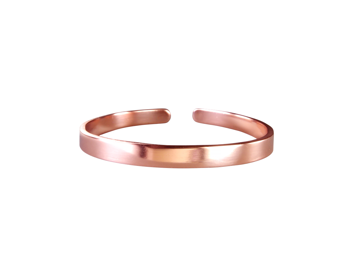 Bracelet glossy thickness 2.5 mm. Copper