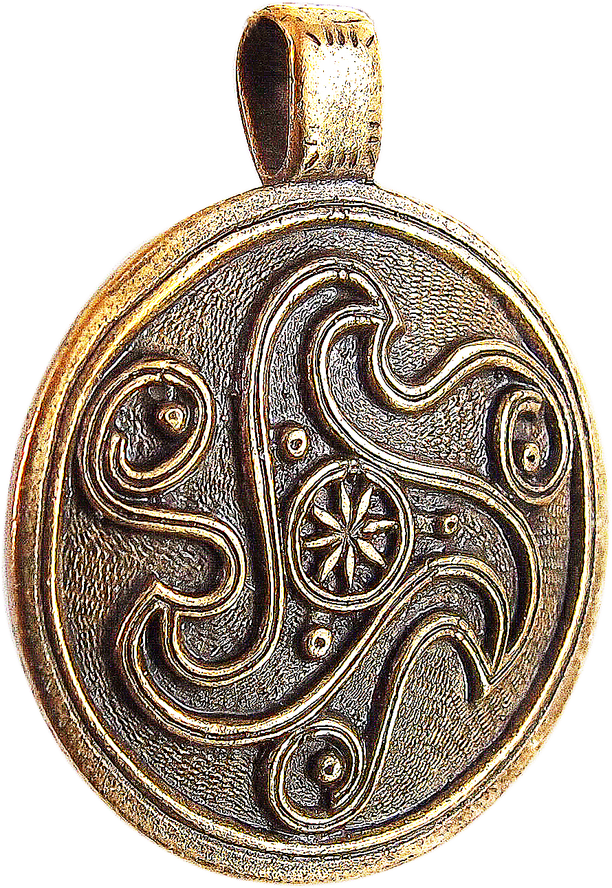 Cast pendant "Triskelion"