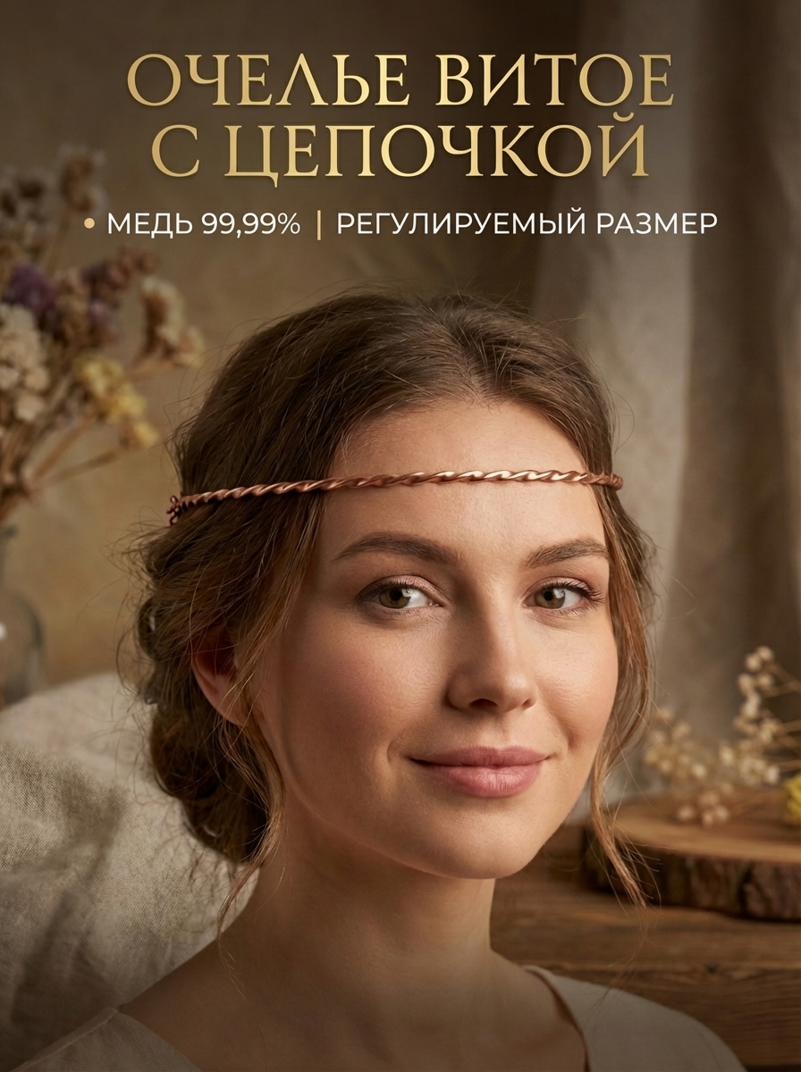 Twisted eyelet with chain