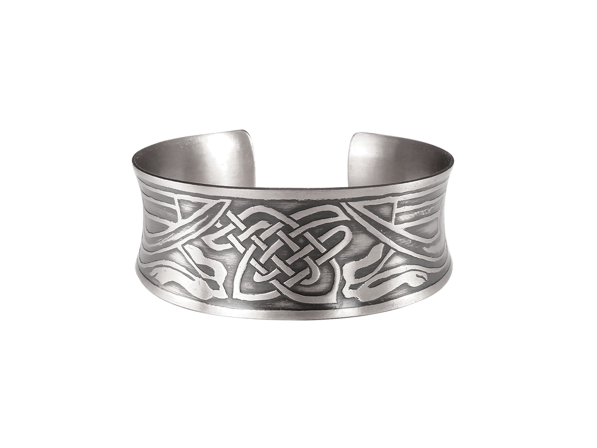 Concave bracelet "Celtic dragons"