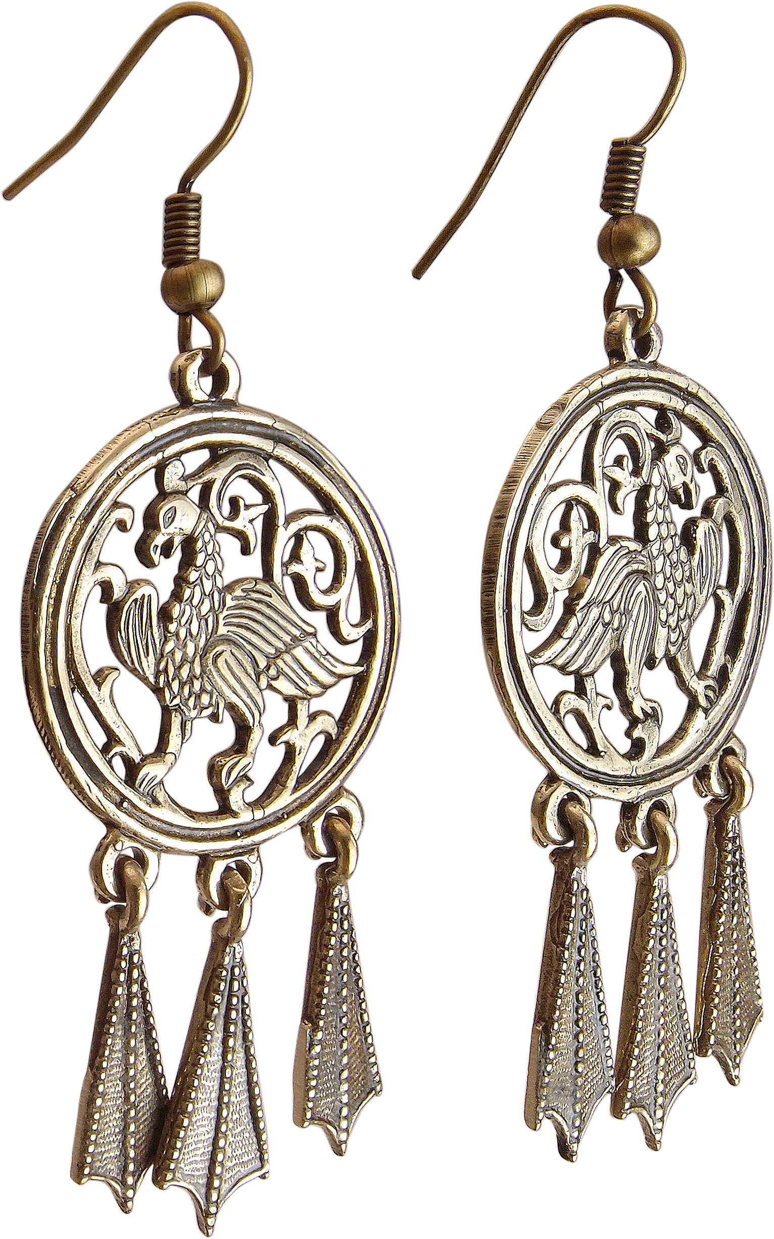 Earrings "Suzdal birds"